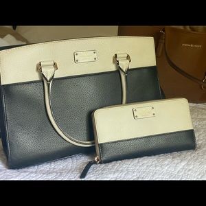 Kate spade “Caley” bag with matching wallet